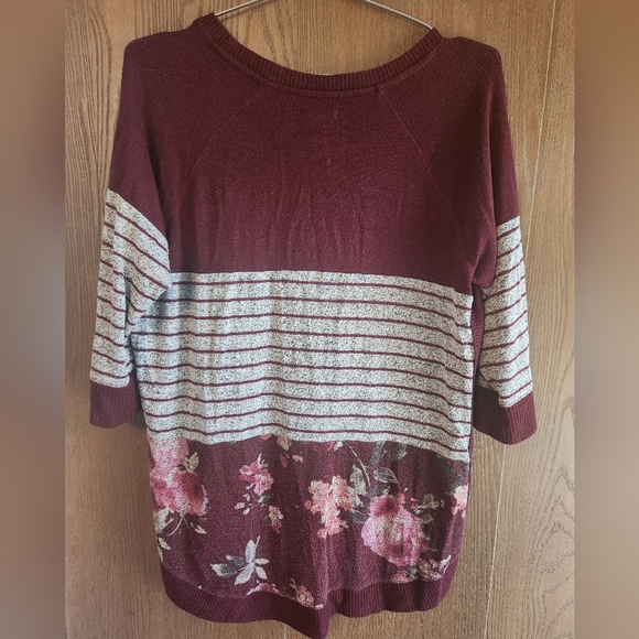 Maurices Deep Red Knit Sweater - Picture 3 of 3